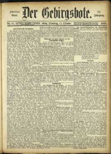 Der Gebirgsbote, 1898, nr 81 [11.10]