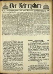 Der Gebirgsbote, 1898, nr 88 [4.11]