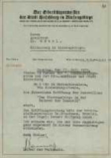 [Herrn Archivrat Dr. Göbel, Hirschberg im Riesengebirge]