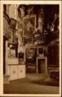 Hirschberg. An der Orgelempore der Gnadenkirche mit Bildern Kaiser Karls VI. und Karl XII. von Schweden (letzt. Gem. von E. Van Der Leeben) [Dokument ikonograficzny]