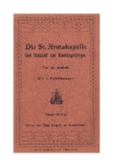 Die St. Annakapelle bei Seidorf im Riesengebirge [Dokument elektroniczny]