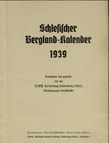 Schlesischer Bergland-Kalender 1939