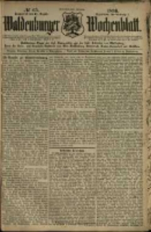 Waldenburger Wochenblatt, Jg. 42, 1896, nr 65