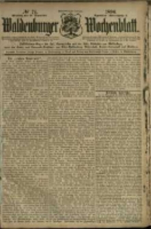 Waldenburger Wochenblatt, Jg. 42, 1896, nr 74