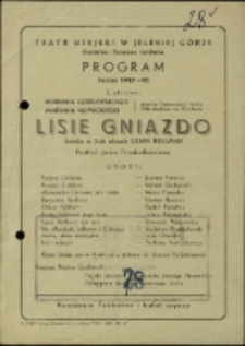 Lisie gniazdo - program [Dokument życia społecznego]