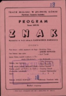 Znak - program [Dokument życia społecznego]