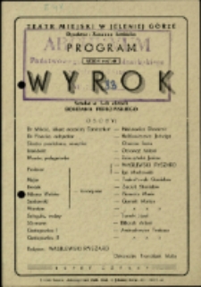 Wyrok - program [Dokument życia społecznego]