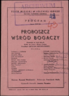 Proboszcz wśród bogaczy - program [Dokument życia społecznego]