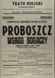 Proboszcz wśród bogaczy - afisz premierowy [Dokument życia społecznego]