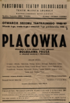 Placówka - afisz [Dokument życia społecznego]