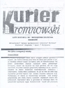 Kurier Kromnowski. Miesięcznik Sołectwa Kromnów, 2015, nr 2 (95)