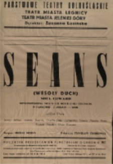 Seans : wesoły duch - afisz [Dokument życia społecznego]