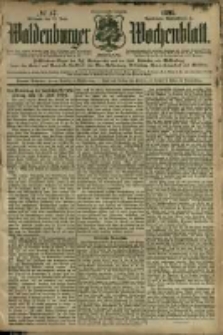Waldenburger Wochenblatt, Jg. 41, 1895, nr 47