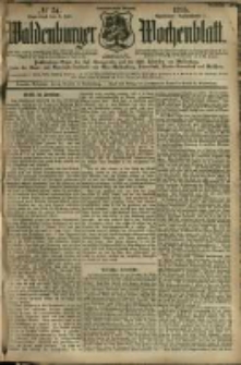 Waldenburger Wochenblatt, Jg. 41, 1895, nr 54