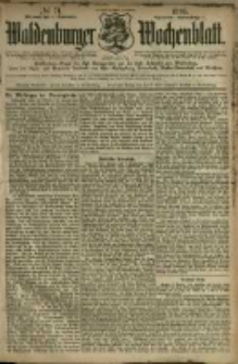 Waldenburger Wochenblatt, Jg. 41, 1895, nr 71