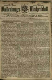 Waldenburger Wochenblatt, Jg. 41, 1895, nr 72
