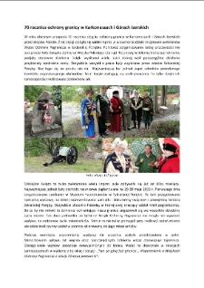 70 rocznica ochrony granicy w Karkonoszach i Górach Izerskich [Dokument elektroniczny]