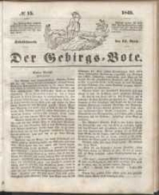 Der Gebirgsbote, 1849, nr 15