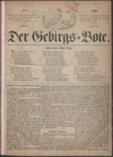 Der Gebirgsbote, 1863, nr 1