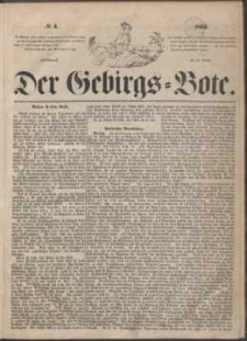Der Gebirgsbote, 1863, nr 4