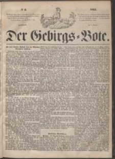 Der Gebirgsbote, 1863, nr 6