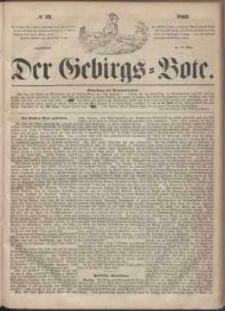 Der Gebirgsbote, 1863, nr 13