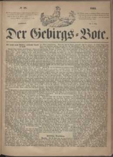 Der Gebirgsbote, 1863, nr 18