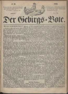 Der Gebirgsbote, 1863, nr 19