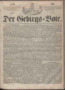 Der Gebirgsbote, 1863, nr 23