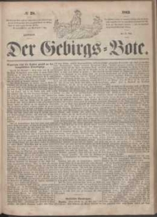 Der Gebirgsbote, 1863, nr 28
