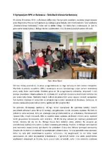 II Sympozjum RPK w Bukowcu - Śnieżka królowa Karkonoszy [Dokument elektroniczny]