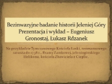 Bezinwazyjne metody badania historii Jeleniej Góry [Film]