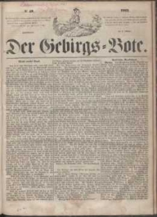 Der Gebirgsbote, 1863, nr 40