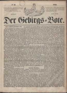 Der Gebirgsbote, 1863, nr 48