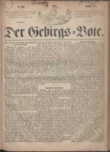 Der Gebirgsbote, 1864, nr 28