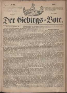 Der Gebirgsbote, 1864, nr 34
