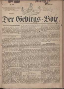 Der Gebirgsbote, 1864, nr 39