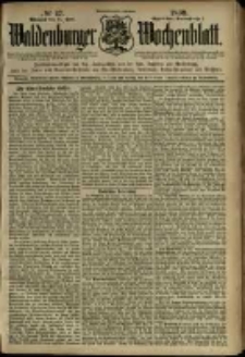 Waldenburger Wochenblatt, Jg. 45, 1899, nr 47