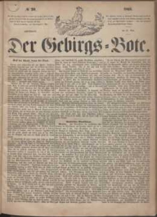 Der Gebirgsbote, 1865, nr 20