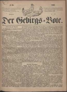 Der Gebirgsbote, 1865, nr 27