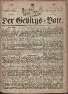 Der Gebirgsbote, 1865, nr 31
