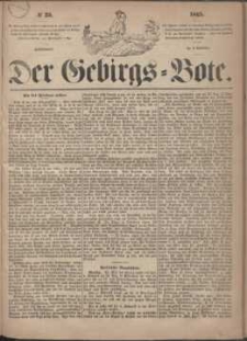 Der Gebirgsbote, 1865, nr 35