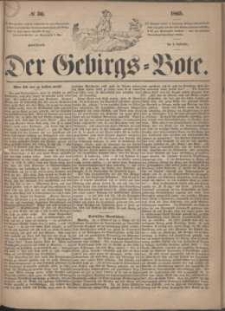 Der Gebirgsbote, 1865, nr 36