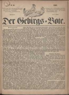 Der Gebirgsbote, 1865, nr 41