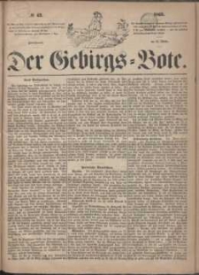 Der Gebirgsbote, 1865, nr 43