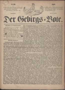 Der Gebirgsbote, 1865, nr 52