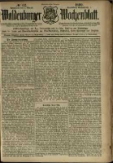 Waldenburger Wochenblatt, Jg. 45, 1899, nr 62