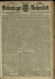 Waldenburger Wochenblatt, Jg. 45, 1899, nr 72