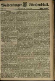 Waldenburger Wochenblatt, Jg. 45, 1899, nr 81