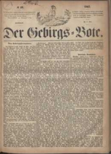 Der Gebirgsbote, 1867, nr 19